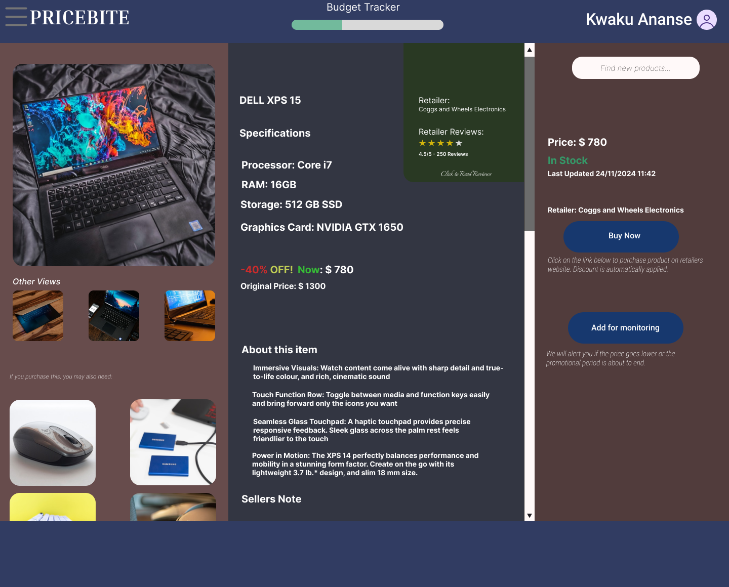 PriceBite Screenshot 1