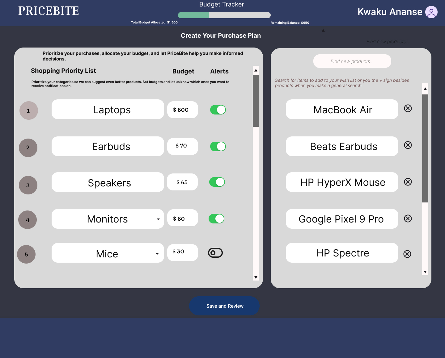 PriceBite Screenshot 2