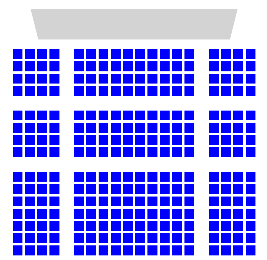 Seating layout overview